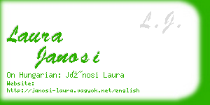 laura janosi business card